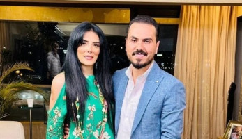 بـ مقطع فيديو | نزار الفارس يثبت خطوبته لـ حورية فرغلي