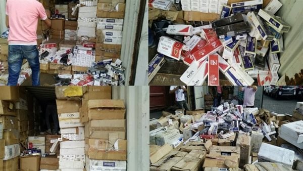 ضبط سجائر مهربة جمركيًا وتحرير 199 محضرا تموينيا بالمنوفية