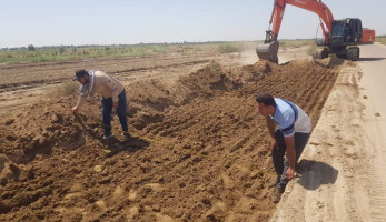 بالصور.. انطلاق اعمال الجزء الاول من طريق كربلاء - بغداد الجديد بطول ١٣ كم